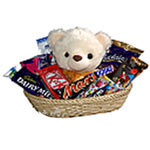 Precious Simply Divine Gift Basket of Chocolates N Teddy Bear