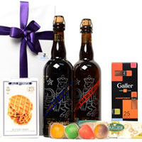 Artistic Gourmet Selection Gift Treat Hamper with Beer