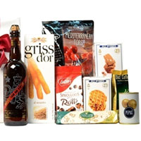 Joyful Super Dooper Gourmet Gift Hamper with Beer