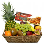 Delicious Always and Forever 4.2 kg Fresh Fruit Basket and Scottish Biscuits