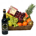 Fleshy Fruit Basket 6 Kg. with Gourmet Collection