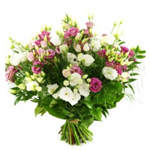 Charming Bouquet of Pink and White Eustoma