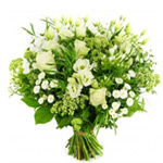 Classic Treasured Moments White Flower Bouquet 