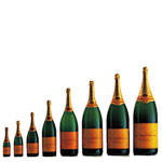 Nicely Integrated Bottles of VCP Veuve Clicquot Ponsardin Champagne Brut Salmanazar