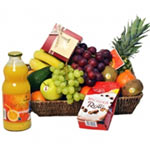 Bright 6 Kg. Fruit Basket with OFT Juice and Sweets