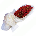 Charming Red Roses Flower Bunch