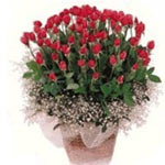 Sophisticated Magnificent Basket of 100 Roses