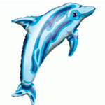 Artistic Blue Dolphin Helium Balloon