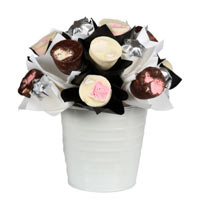 6 white chocolate rocky road flowers from Inspired...