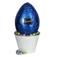 1 Large 600g Chocolatier Egg, 12 x 15g Coloured Eg...