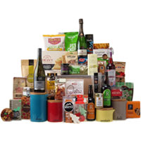 Gentle Gift Hamper of Holiday Assortments with Wine