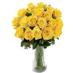 Aromatic Yellow Roses Vase