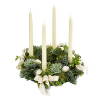 White Advent wreath