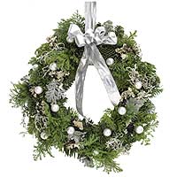 Silver Door Wreath