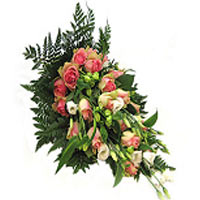 Funeral Bouquet Of Pink n White Floral