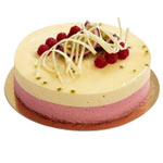 Festive Celebration Raspberry n Passion Fruit Mousse Cake