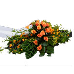 Touching Tribute Orange Flower Stretcher Decoration