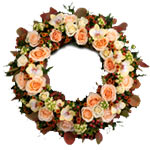 Beautiful Golden Flower wreath