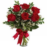Dazzling Memorable Moments Red Roses Bunch