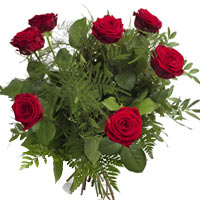 Speak the language of flowers! 7 red roses - I love you....