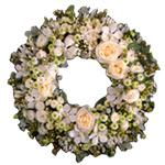 Beautiful Blessing White Flower Wreath