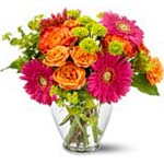 Filled with all the colors of the rainbow, this unabashedly bold bouquet is guar...
