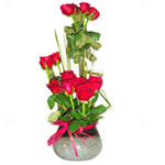 Arrangement Of 15 Roses