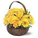 Yellow Flower Basket