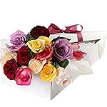 Gorgeous Gift Box of 12 Mixed Flower Bouquet