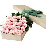 Adorable box of Pink Roses