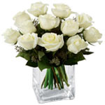 Simple And Charming White Roses