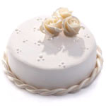 Decorated Vanilla Cake