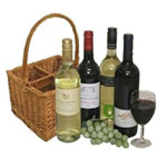 Captivating Christmas Wine Basket