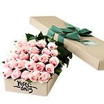 Adorable 2 dozen Pink Roses in Box