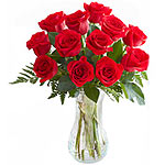Amazing 12 Long Stemmed Red Roses