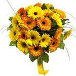 Bright N Vibrant Arrangement Of Gerberas