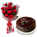 Chocolate-Coated New Year Cake