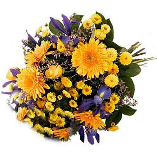 Yellow and Blue Bouquet