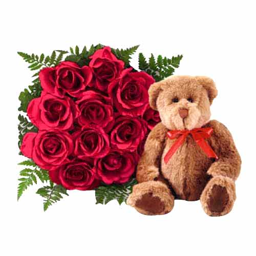 Red Roses and Teddy