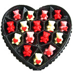 Heart shape container with 16 mini chocolate bears......  to Ligao_Philippine.asp