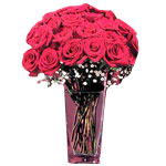 Two dozen red roses in a vase. Vase may vary.......  to Panabo_Philippine.asp