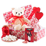This romantic gift box contains a cuddly teddy bea......  to Palayan