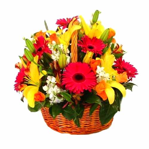 A Basket of Mixed Flower Arrangement.......  to Bayawan_Philippine.asp