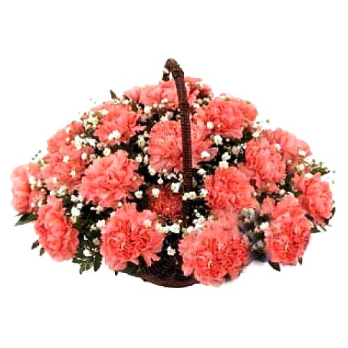 Rounded centerpiece arrangement of carnations and ......  to Cadiz
