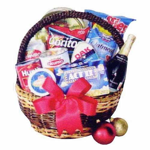 Round New Year Basket