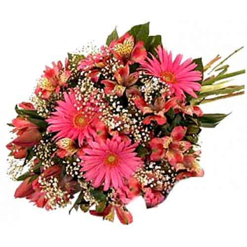 Lovely hand-tied flower bouquet......  to Panabo_Philippine.asp