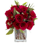 15 Red Roses Vase