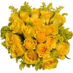 18 Yellow Roses Bouquet 