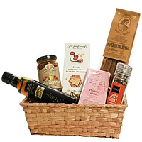 Enticing Cheese and Chocolate Gift Basket