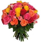 Breathtaking Bouquet of 12 Mixed Roses